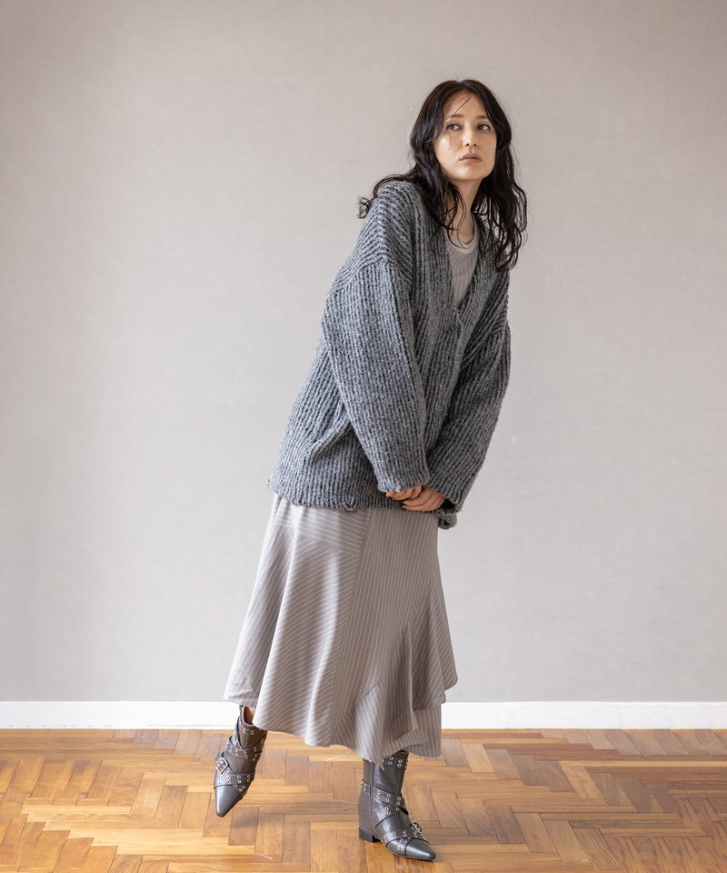 Vネックコクーンニットカーディガン | 【レディースファッション通販