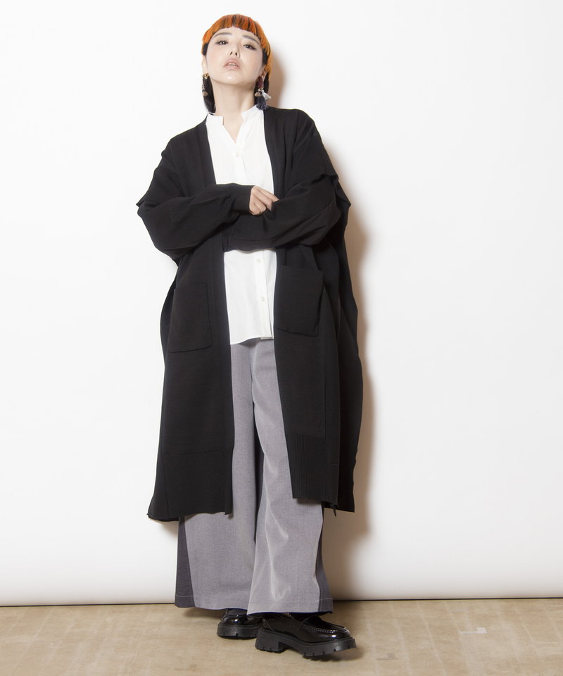 切替ニットカーディガン | 【レディースファッション通販・OSMOSIS公式