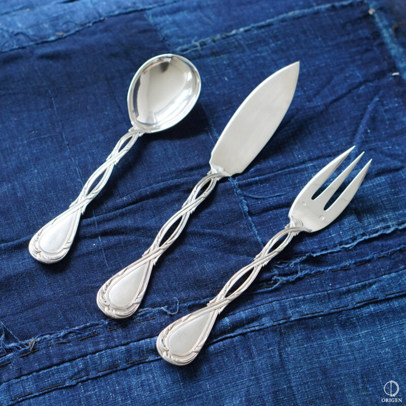 ピュイフォルカ シルバーサーバースプーン&フォーク Puiforcat 純銀