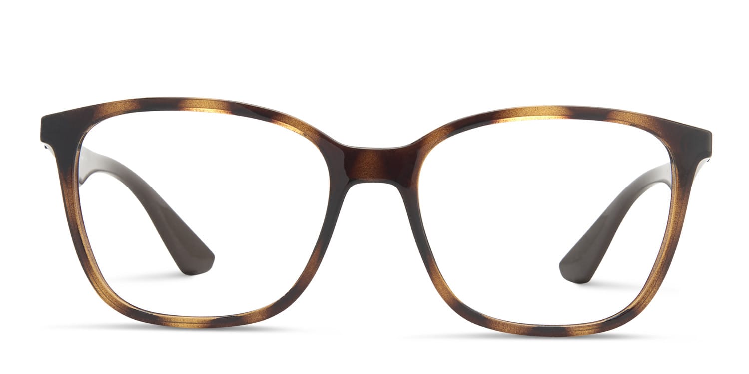 Ray-Ban RX7066 Tortoise/Brown Eyeglasses | Includes FREE Rx Lenses
