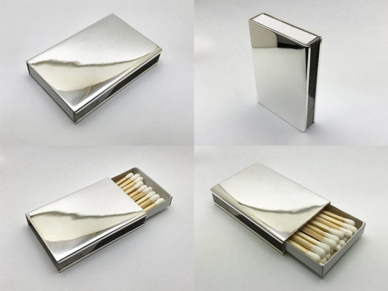 オーダーメイドシルバーアクセサリー【マッチ箱ケース、社章、名前