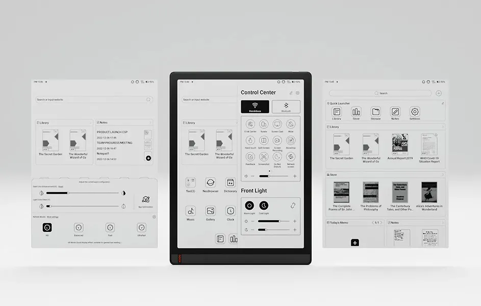 A4サイズ13.3インチでGPU搭載の電子ペーパータブレットBOOX Tab X発表