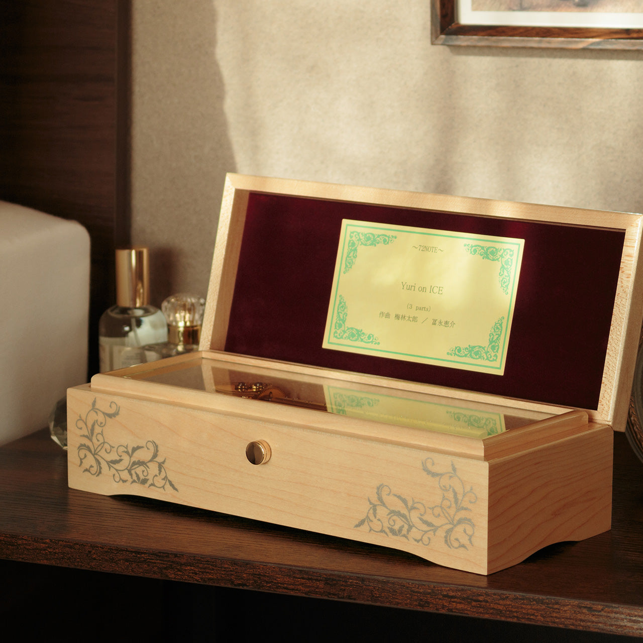 曲が選べる・誕生日に人気】72弁 鏡面仕上げ メープル｜高級仕上げ