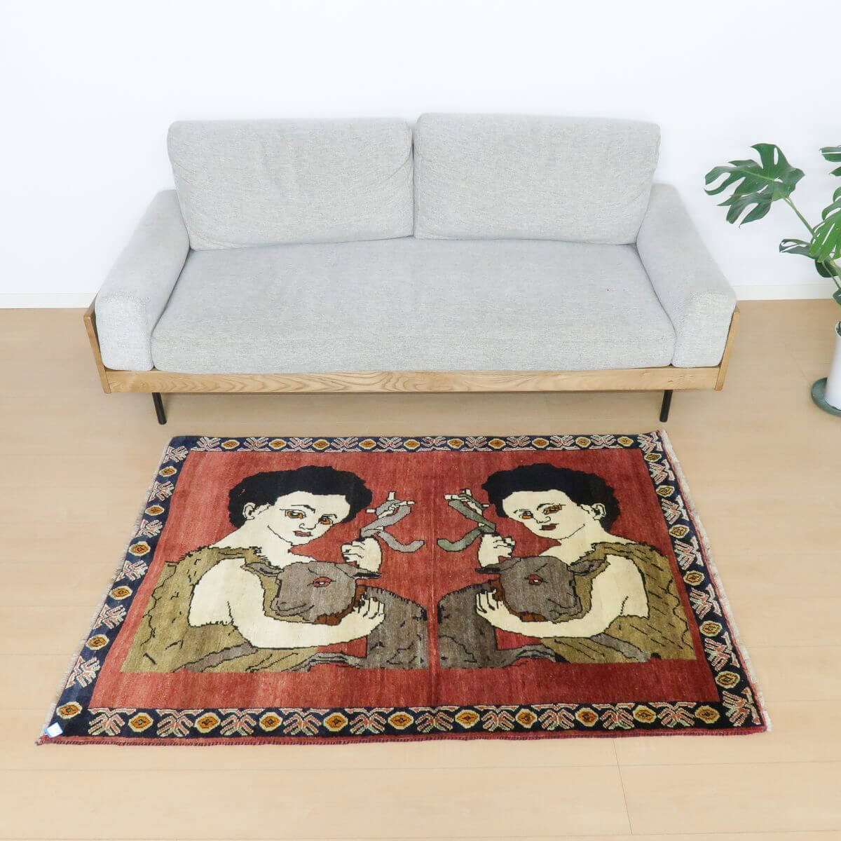 ギャッベ／オールド カシュガイ 158×107cm（AM-4147） – ギャッベ