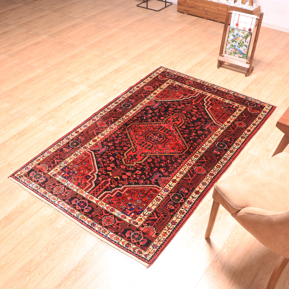 ペルシャ絨毯 (トゥイセルカーン) 186×119cm（FL-70158） – ギャッベ