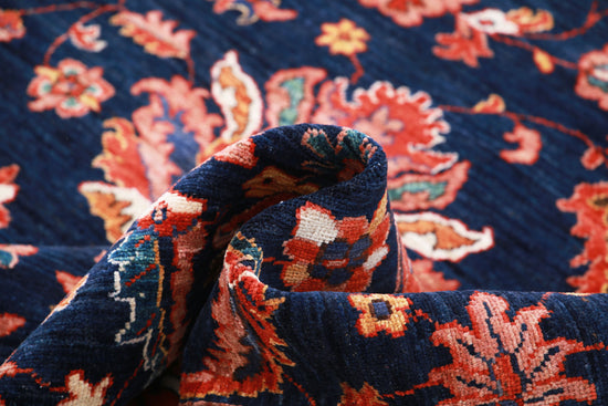 Hand Knotted Ziegler Wool Rug - 9' 11