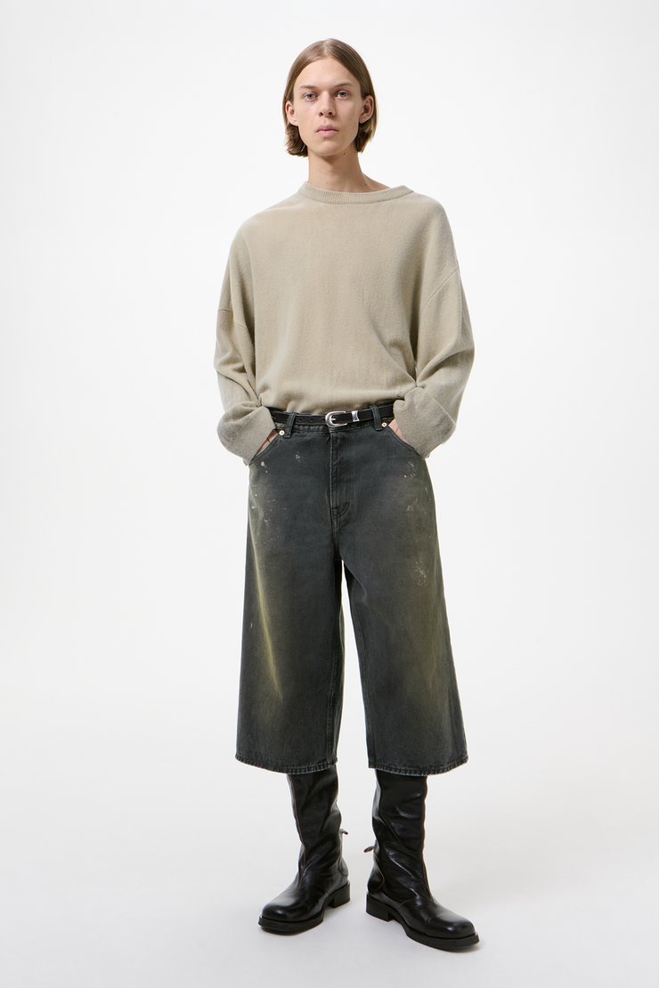 Our Legacy - Rue V-Neck Cabernet Cyclone Linen