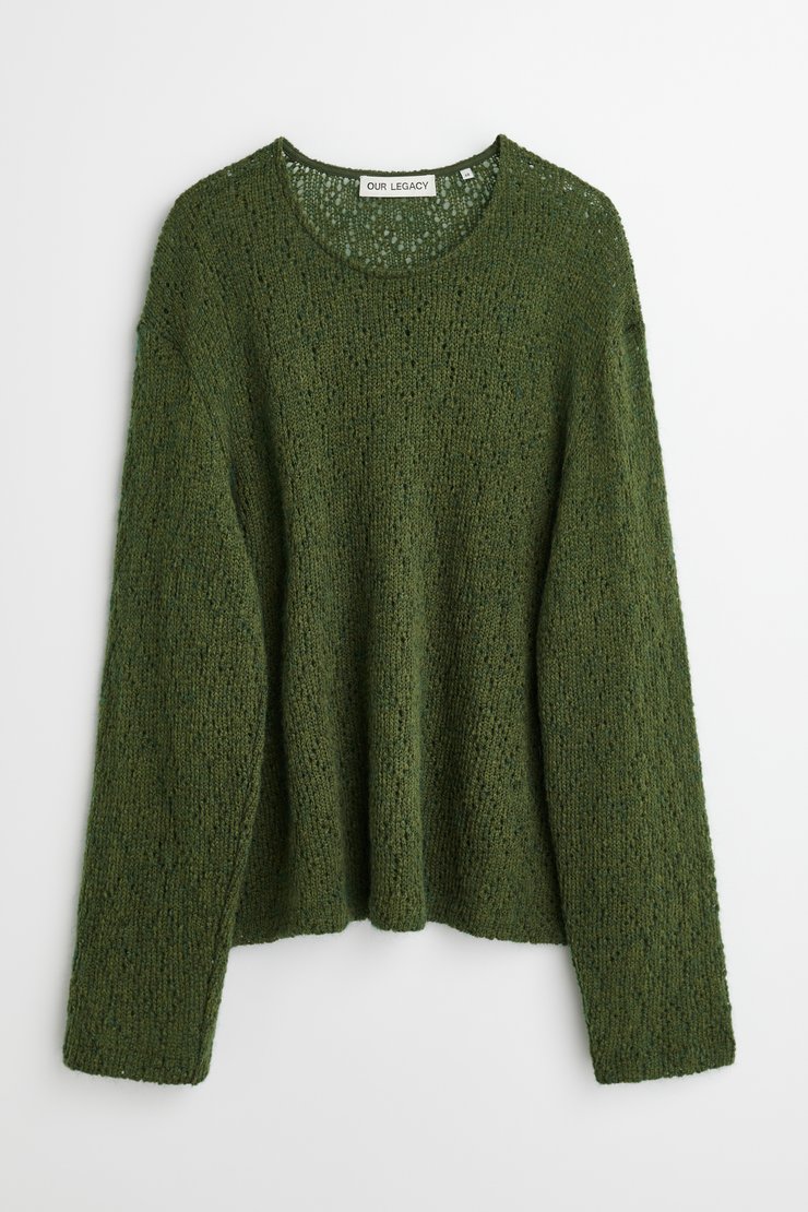 Our Legacy - Double Lock U Neck Moor Green Crochet