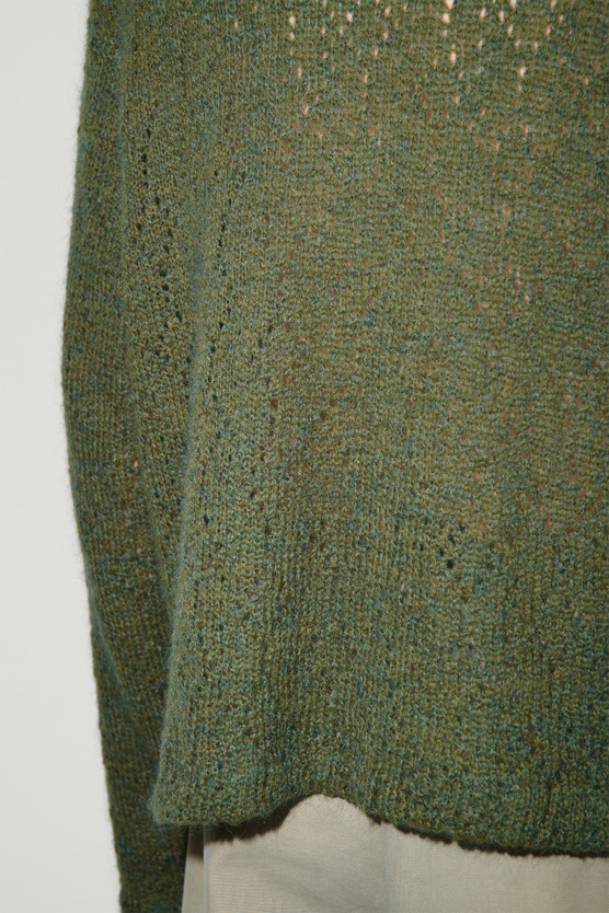 Our Legacy - Double Lock U Neck Moor Green Crochet