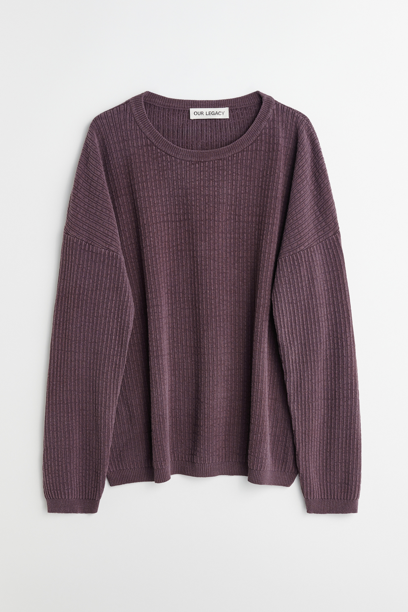 Our Legacy - Popover Roundneck Mystic Plum Habitable Silk