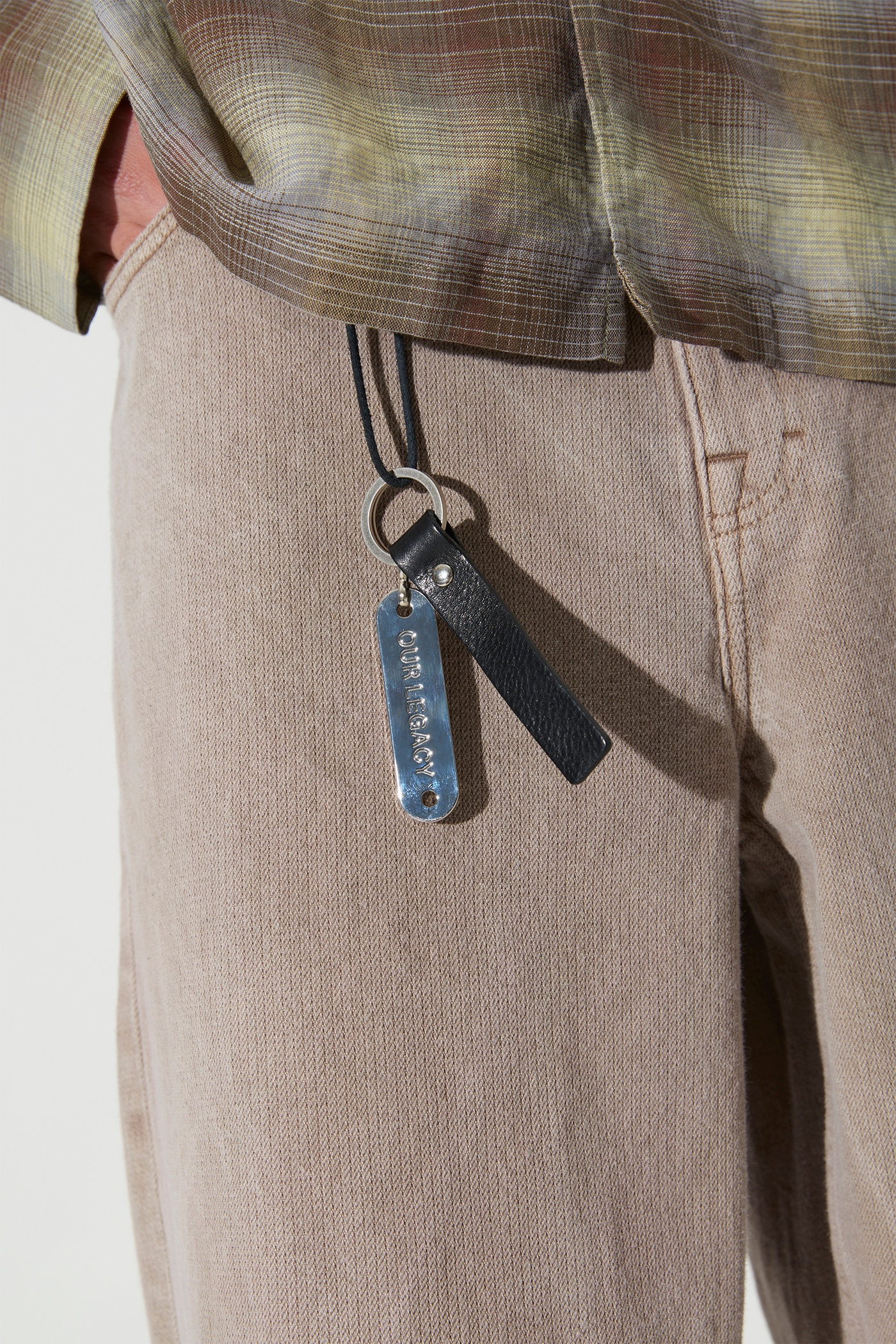 Our Legacy - Ring Keyring Grizzly Black Leather