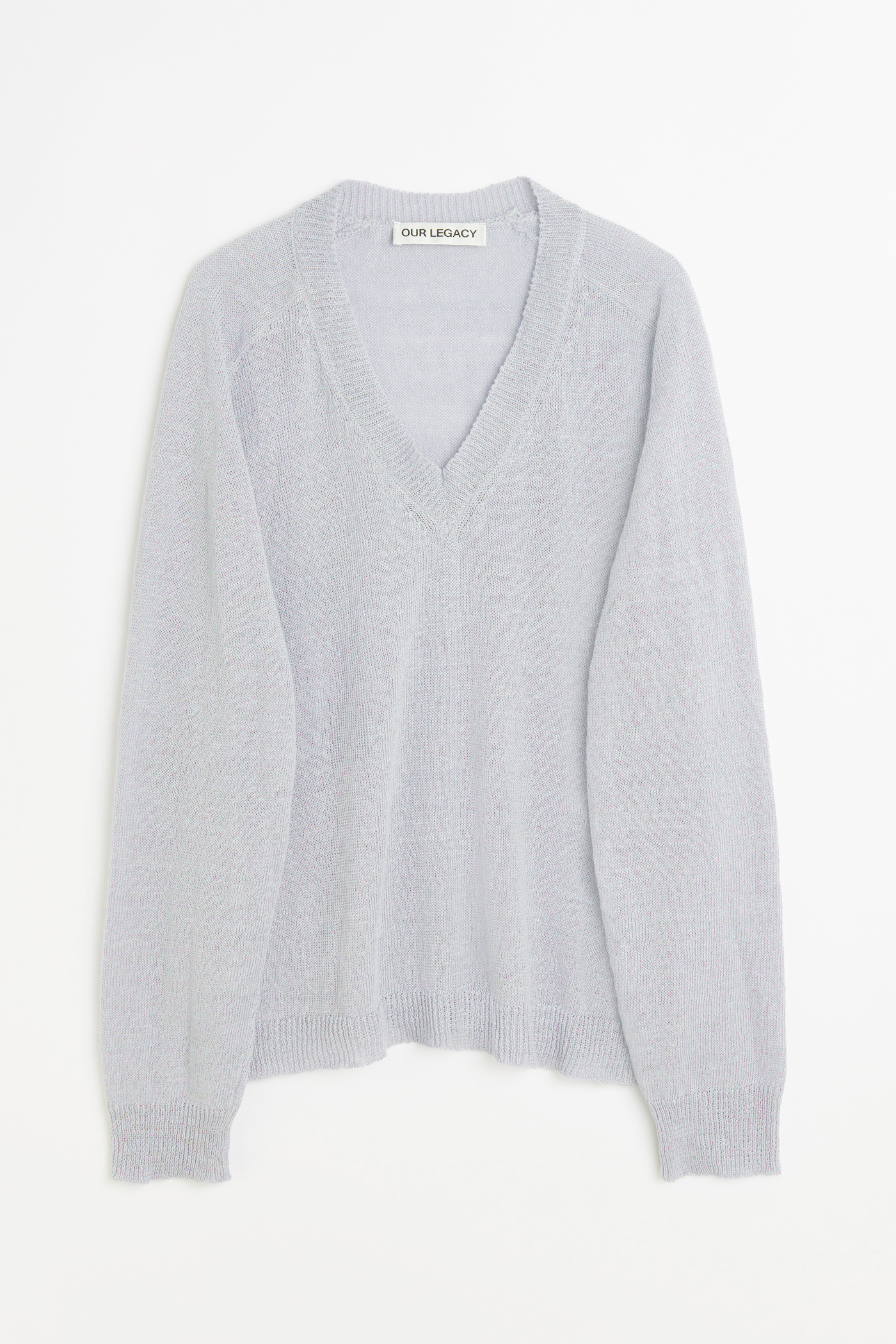 Our Legacy - Rue V-Neck Powder Blue Cyclone Linen