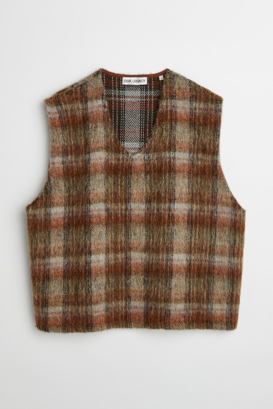 Our Legacy - Double Lock Vest Ament Check Mohair
