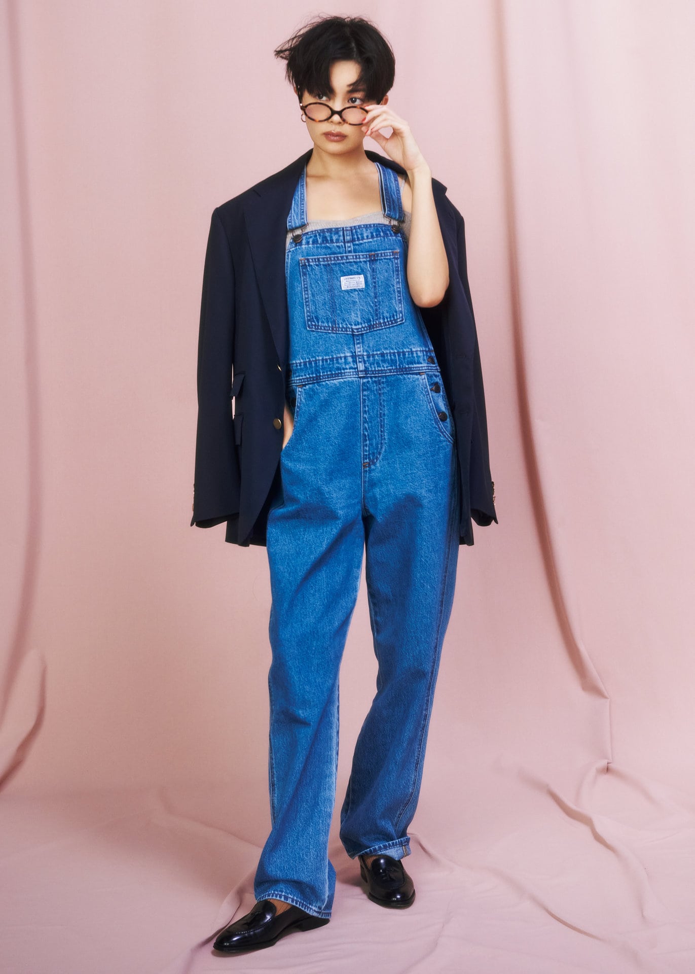 40代以上の【デニムオーバーオール】は王道ブランドのリラックス