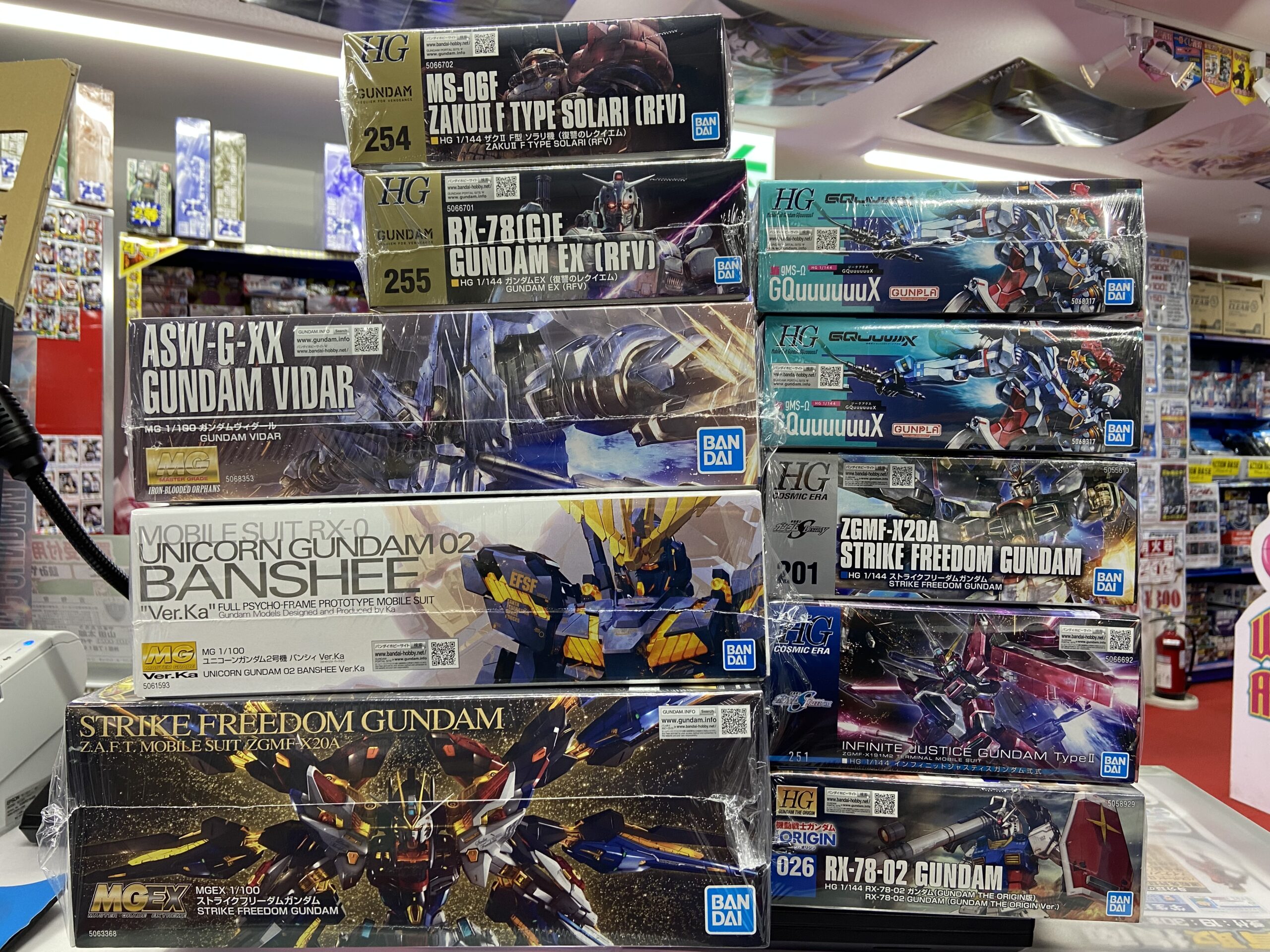 MGEX ストライクフリーダムやGQuuuuuuX等ガンプラ再販、入荷しました