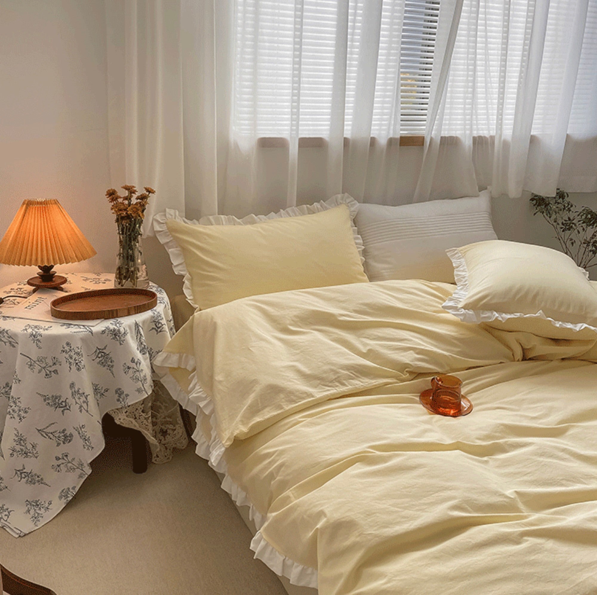 コットンレースベッドカバー セット – 韓国デザイン雑貨・インテリア
