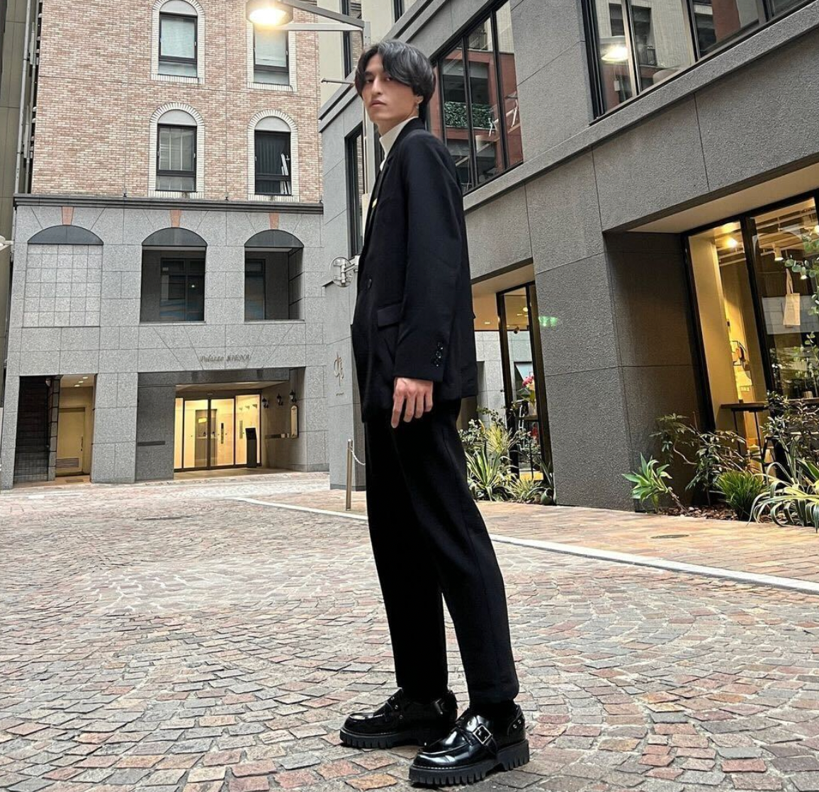 コリアンレトロセットアップ（長袖）Ot1023|韓国メンズファッション通販