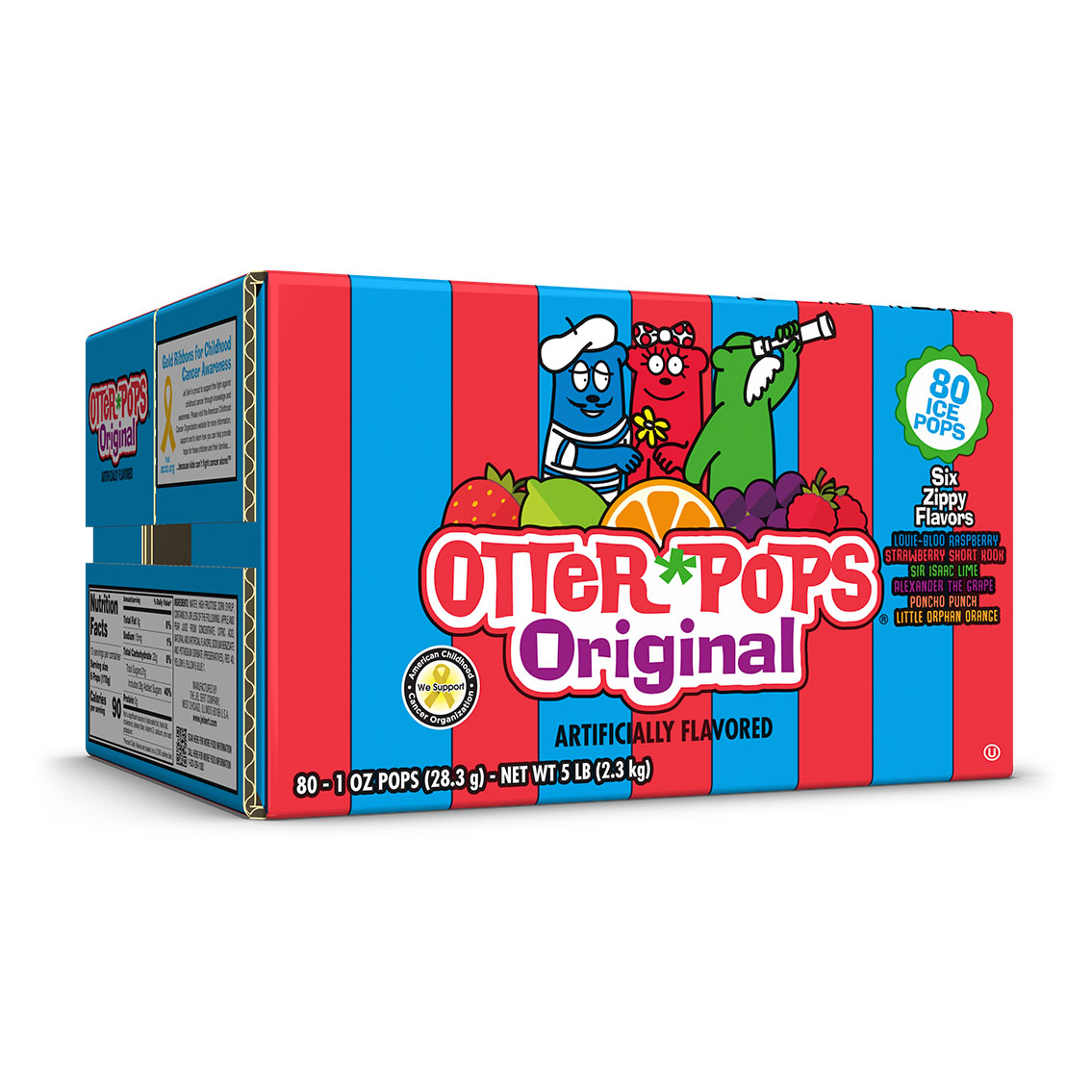 Ice Pops in Original Flavors - 80 ct/ 1 oz. | Otter Pops