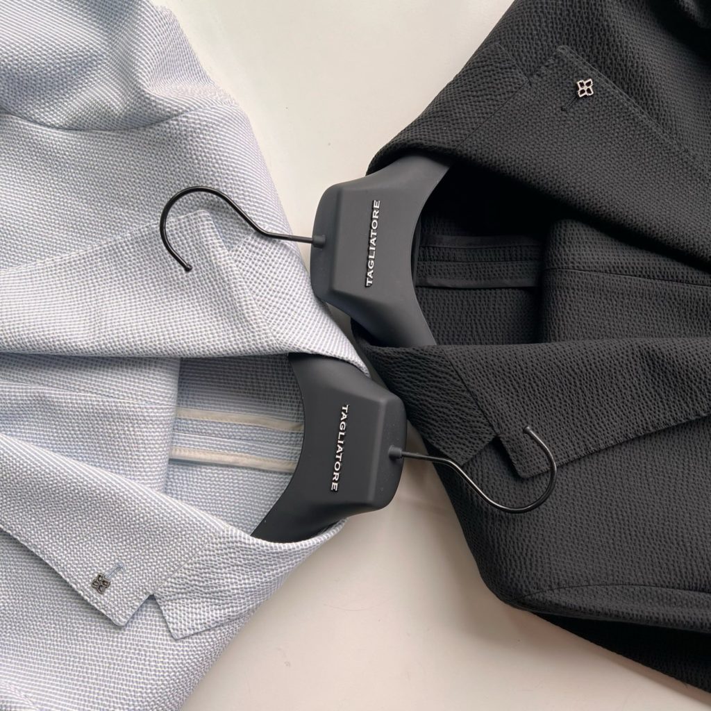 今夏、クローゼットにはシアサッカーを｜TAGLIATOREのセットアップ入荷