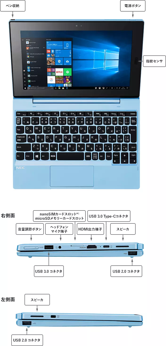 2020年春モデル LAVIE First Mobile 10.1型ワイド FM150/PAL（モバイル