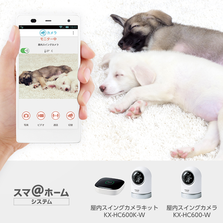 概要 屋内スイングカメラ KX-HC600 | ホームネットワーク（ペット