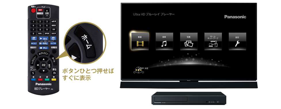 見る | 特長 ブルーレイディスクプレーヤー DP-UB45 | ブルーレイ