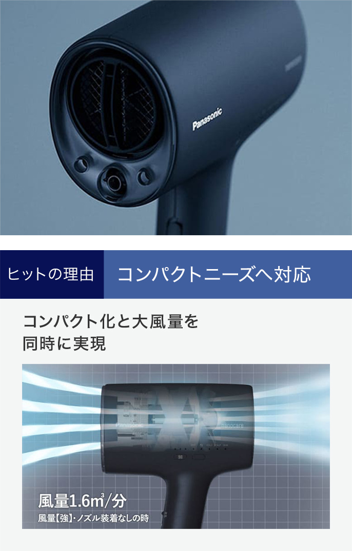 髪ケア”ニーズに応えて高浸透ナノイー搭載モデルが大ヒット | ヘアケア