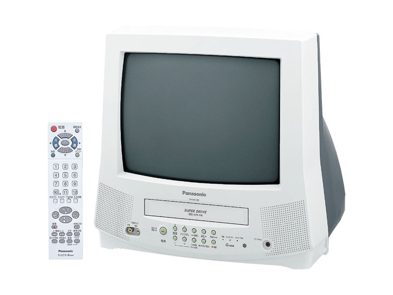 美品】Panasonic カラーテレビデオ TH-14EV50｜VHS再生OK 美品