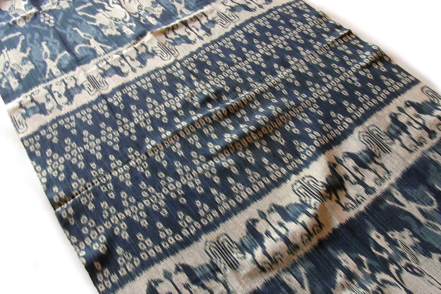 ☆【ヴィンテージ】インドネシア スンバ島 藍染イカット スンバ島藍染