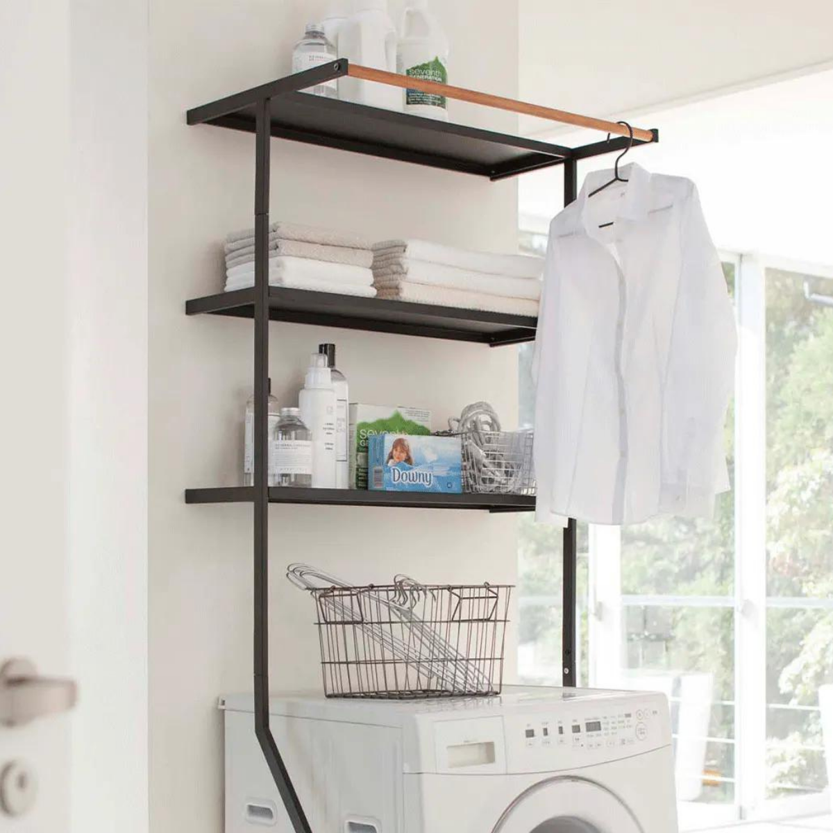 tower】立て掛けランドリーシェルフ 山崎実業2482/2483