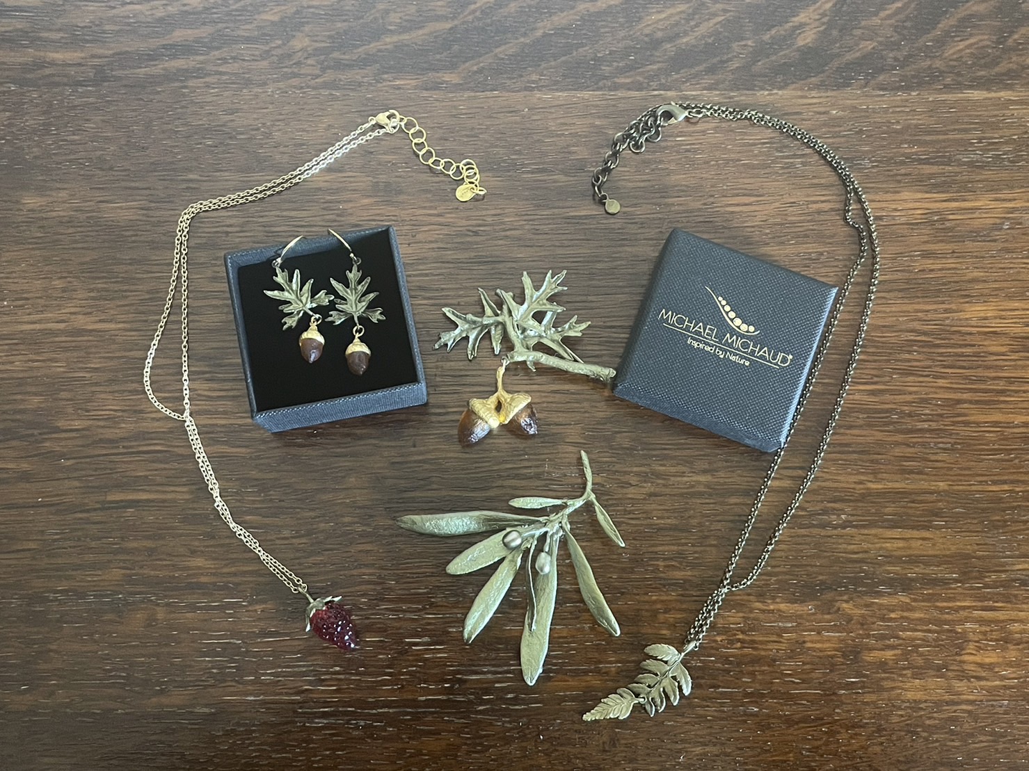 ビンテージ】マイケルミショー Wisteria ブローチ ビンテージ