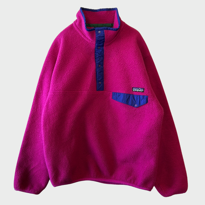 90's Patagonia パタゴニア シンチラスナップT ピンク(S)/A8887F-SO