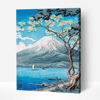 Mount Fuji from Lake Yamanaka - Paint Vibe