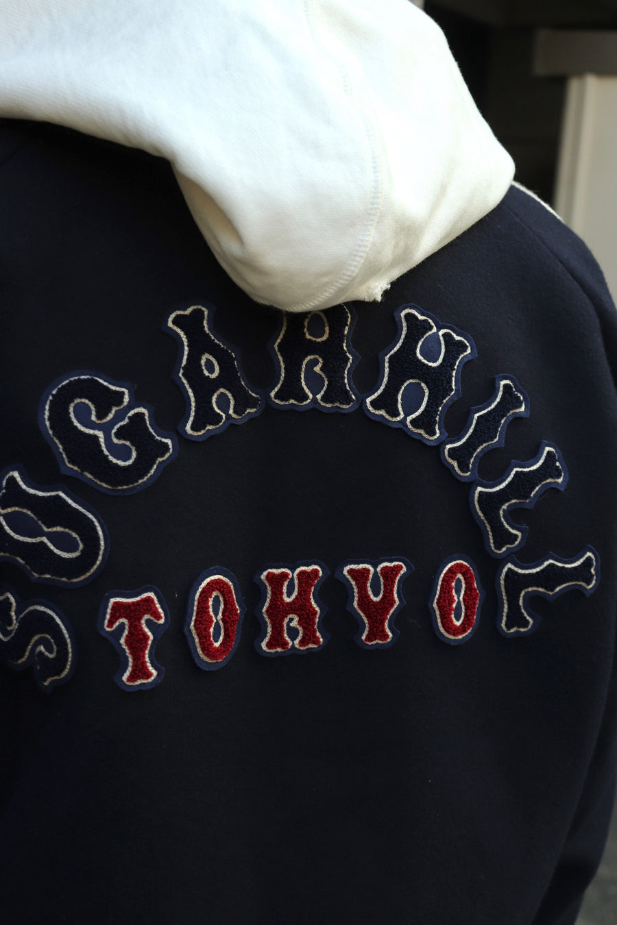 SUGARHILL(シュガーヒル)のMELTON STADIUM JACKET NAVYの通販｜PALETTE