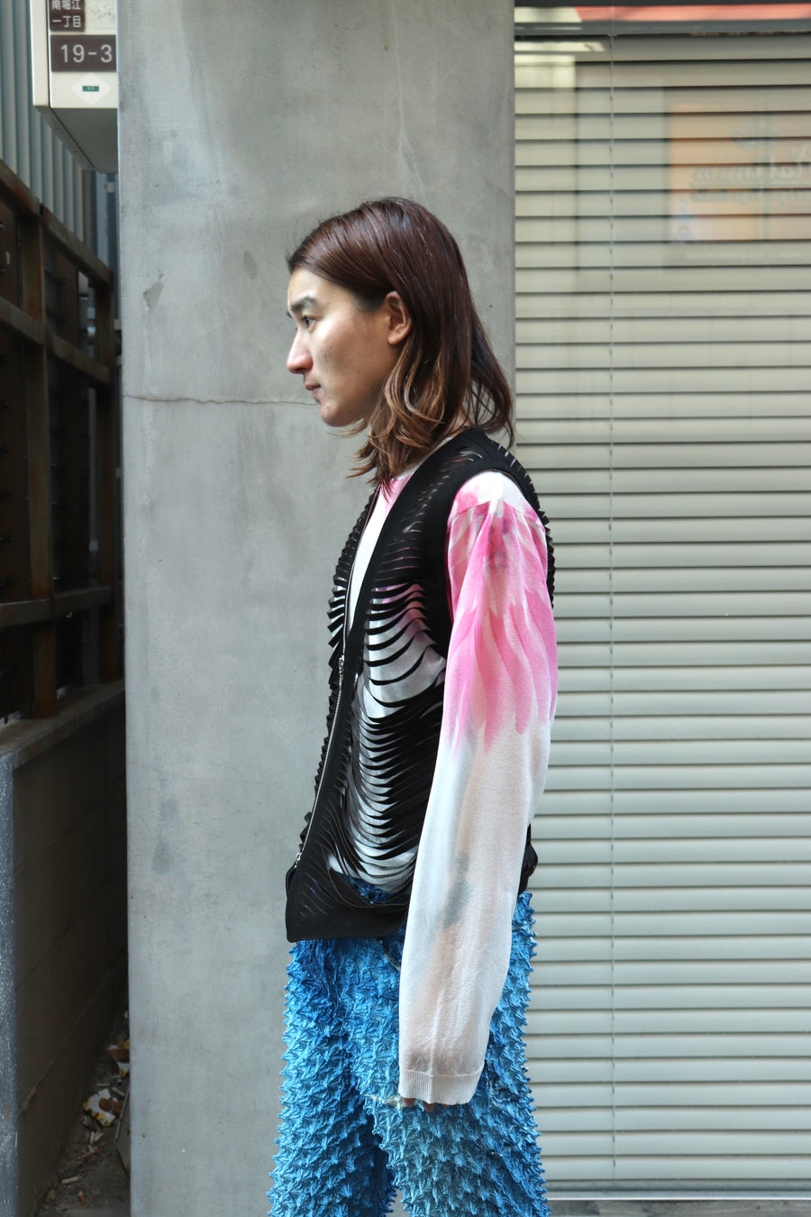 MASU(エムエーエスユー)のSHREDDER LEATHER VEST BLACKの通販｜PALETTE