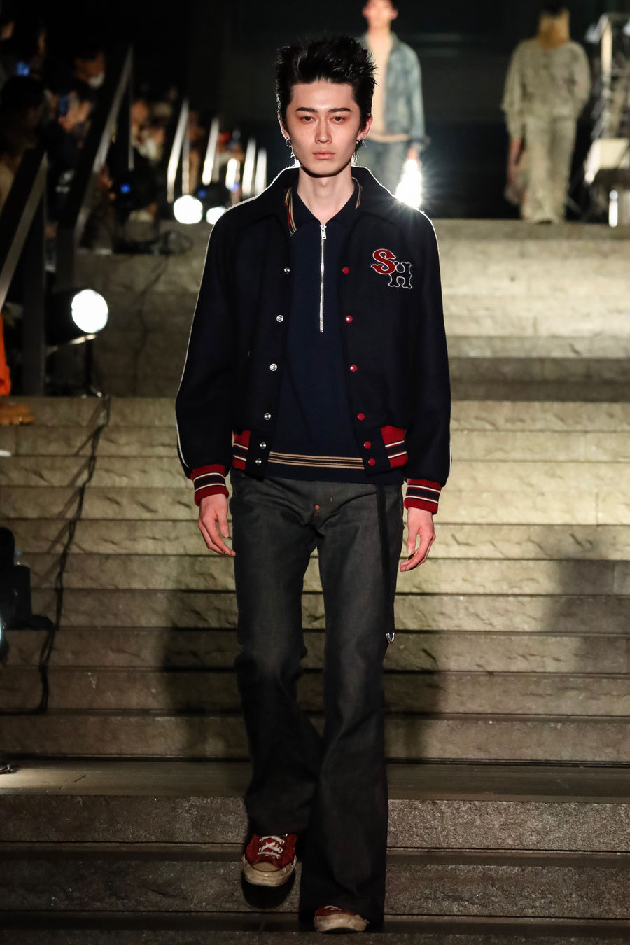 SUGARHILL(シュガーヒル)のMELTON STADIUM JACKET NAVYの通販｜PALETTE