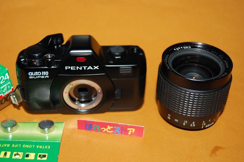 ASAHI PENTAX auto110 superボディー＆ 20-40mm F2.8 ZOOMレンズ付き