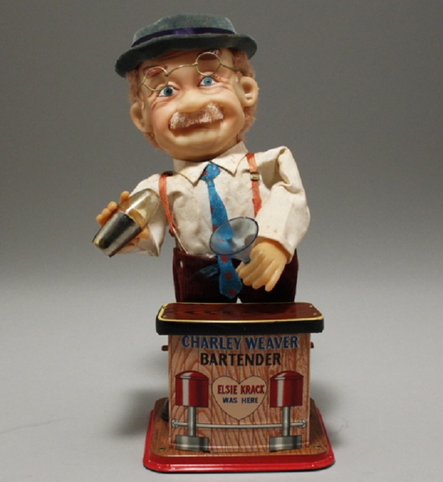 野村玩具・ブリキおもちゃバーテンダー『チャーリーウィーバー』電動式