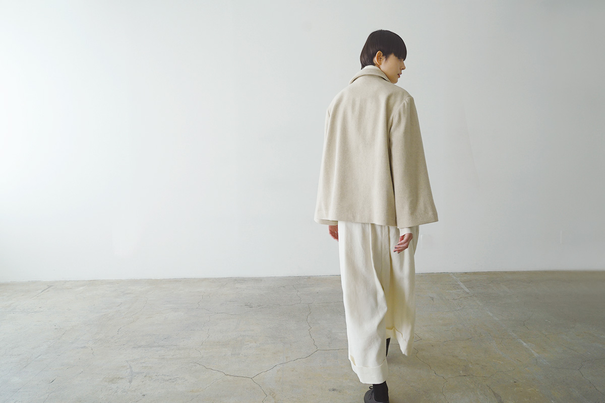 Mochi モチ a-line short coat エーラインショートコート