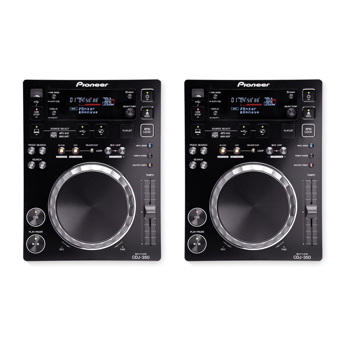 Pioneer CDJ-350 DJ Player (Pair) - Paras Pro Audio