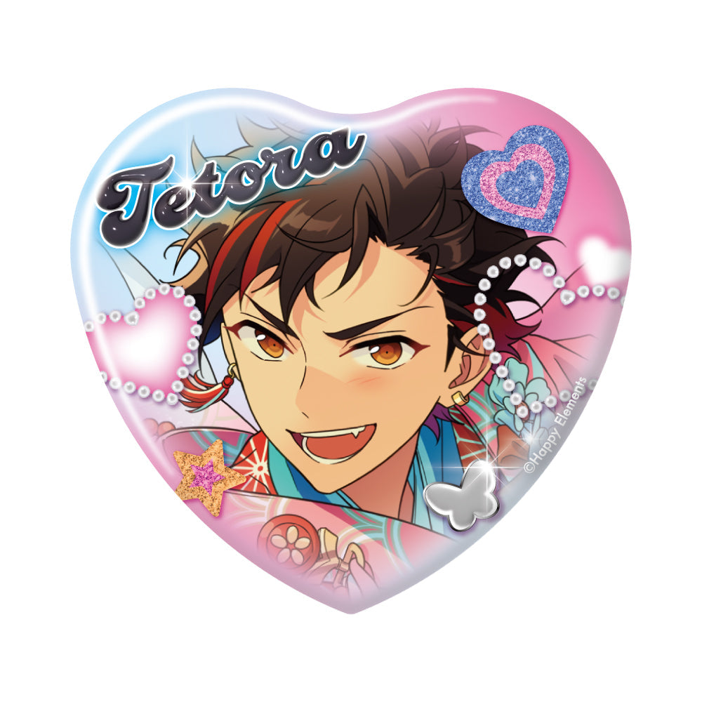 GIRA☆デコ】ハート缶バッジ（STARMAKER PRODUCTION／COSMIC