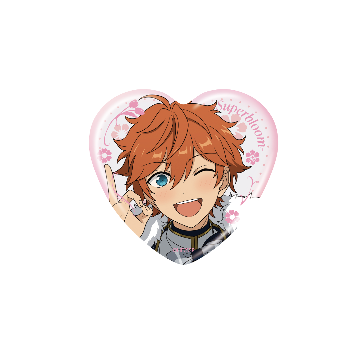 大神晃牙 スタフォニ ハート缶バッジ Superbloom A 大神晃牙