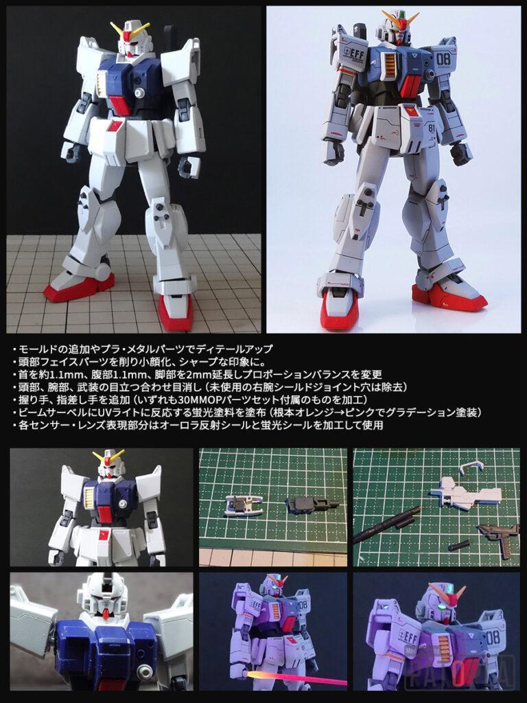 HGUC 1/144 陸戦型ガンダム（シロー・アマダ機）改修・全塗装 製作