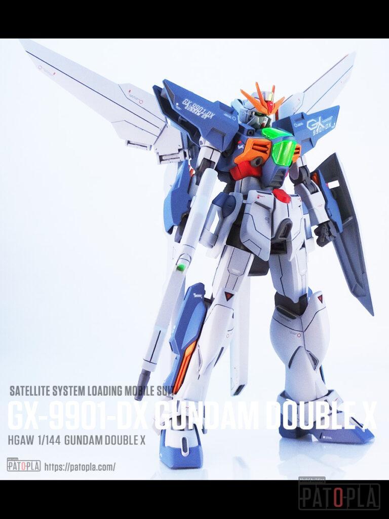 HGAW GX-9901-DX ガンダムダブルエックス 改修・全塗装 製作02 完成 月