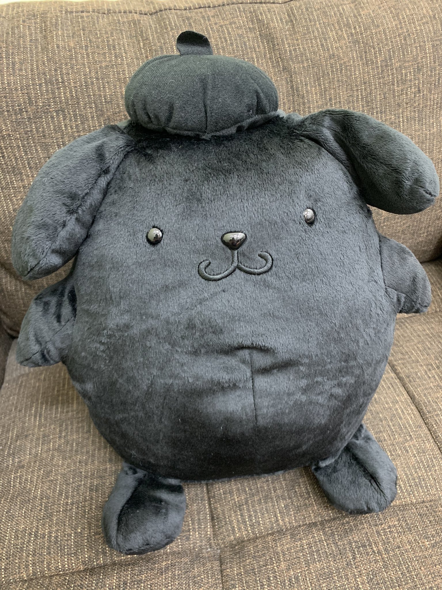 タグ付きポムポムプリン ポムポムプリン ぬいぐるみ ブラック ブラック