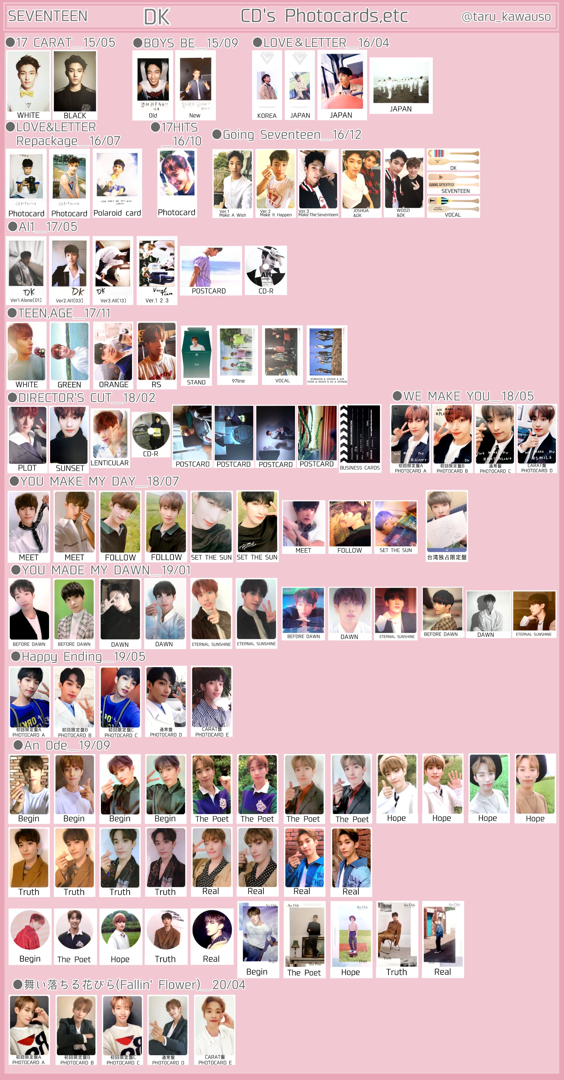 SEVENTEEN セブチ ヘンガレ ミンハオ セット トレカ SEVENTEEN