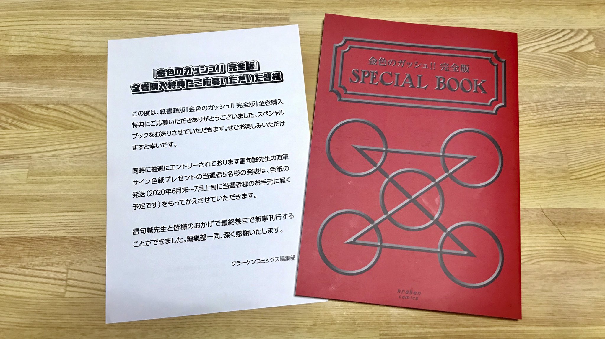 金色のガッシュ 完全版 全巻購入特典 SPECIAL BOOK 金色のガッシュ