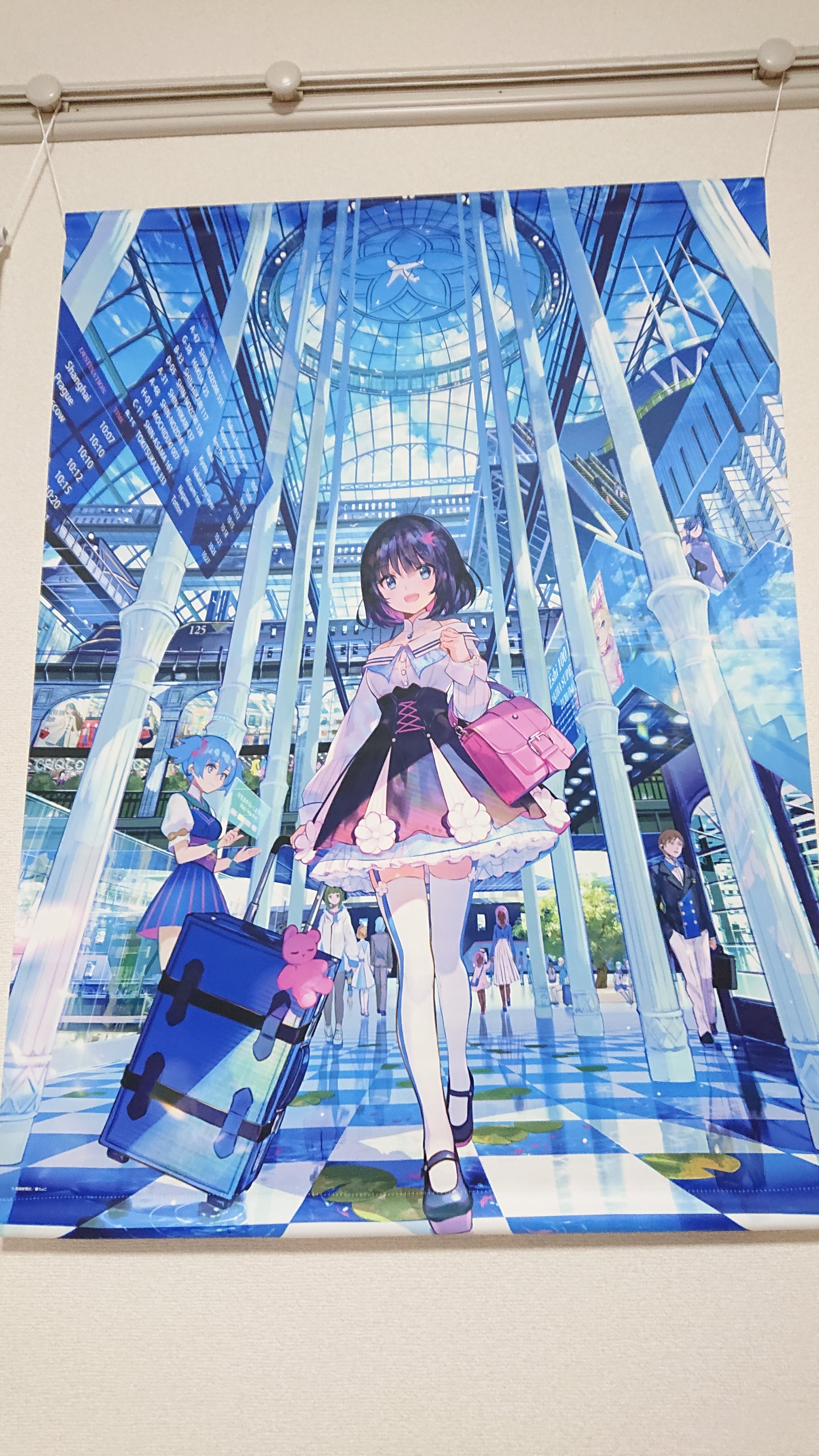 絵師100人展 14 藤ちょこ B5アクリルアート この広い世界で私だけの