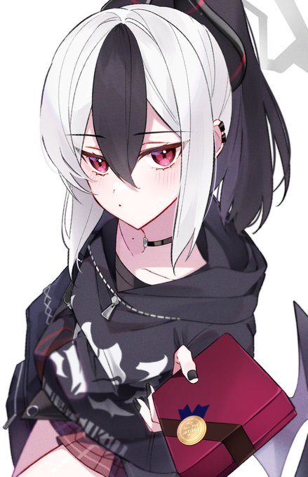 砂狼シロコ(ブルアカ) 「相変わらず色紙は単色です 」|瀬奈 悠太のイラスト