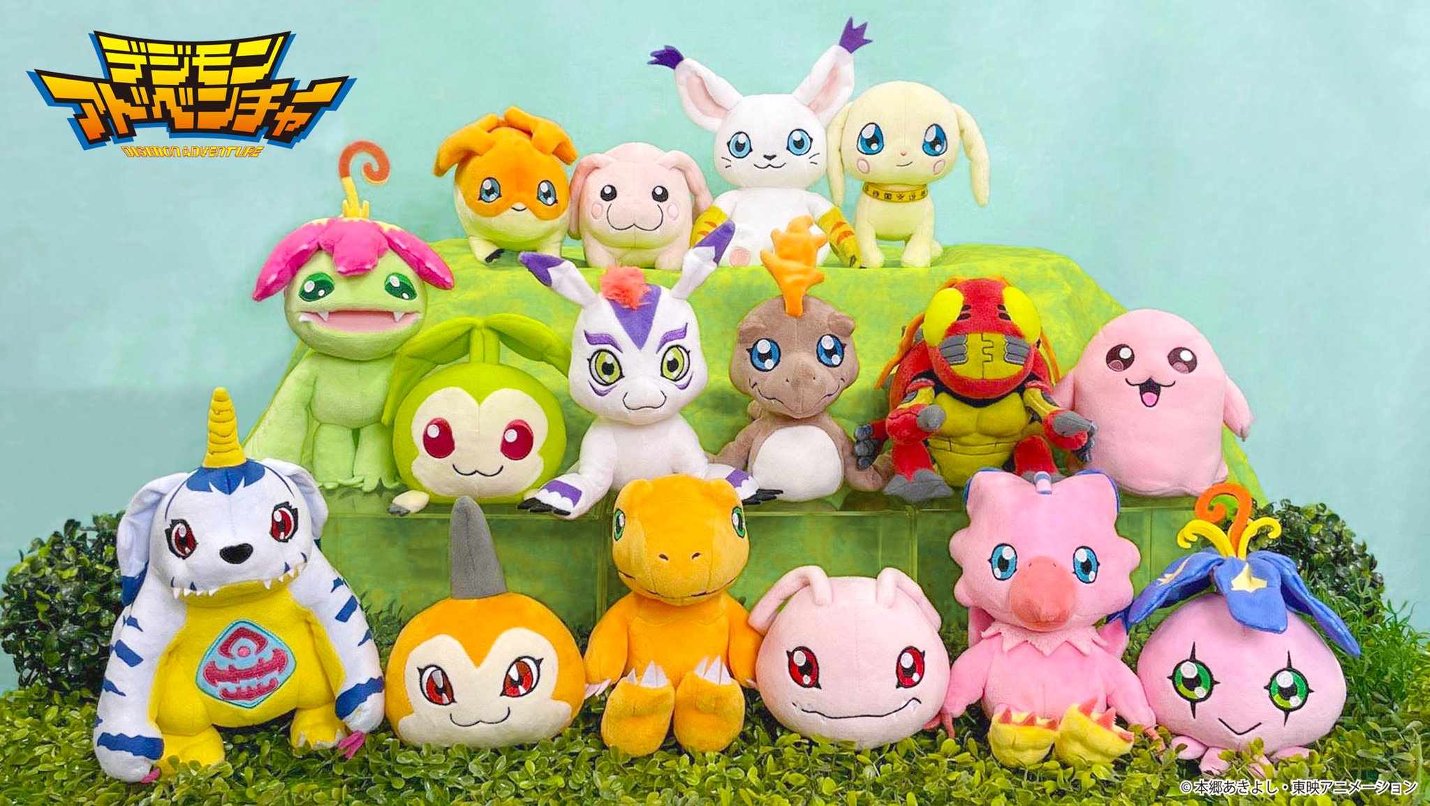 本日発送】デジモンぬいぐるみ8体 三英貿易 アグモン テイルモン 即日